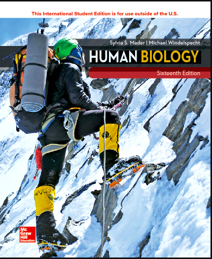 Human Biology (16th Edition) BY Mader - Orginal Pdf